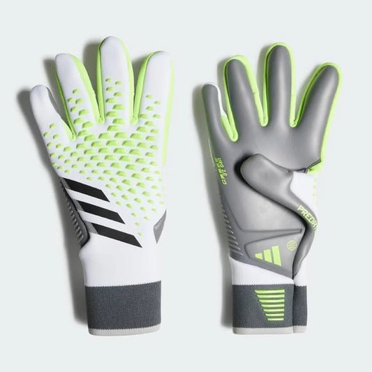 Adidas Predator Accuracy Pro Goalkeeper Gloves (White/Green/Grey)
