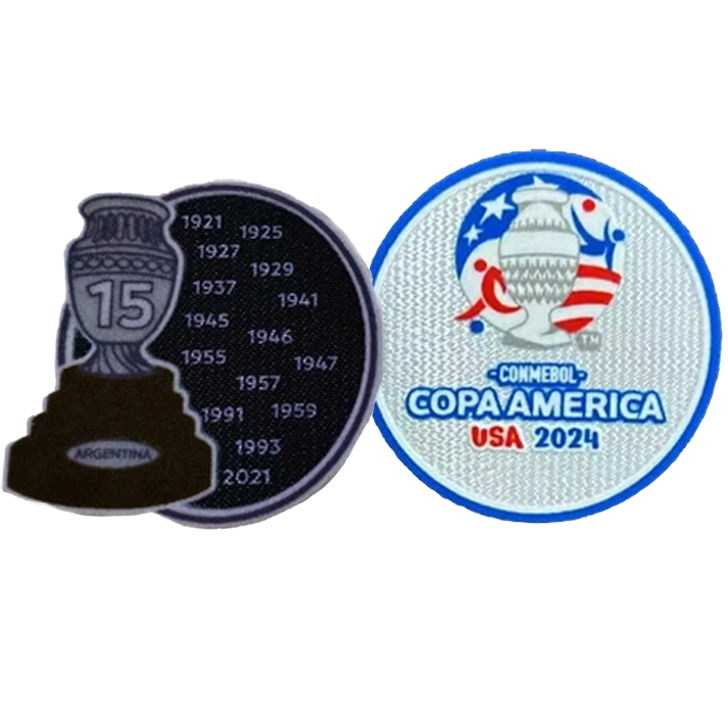 Argentina Copa America 2024 and 15 Conmebol Cup Badge Set