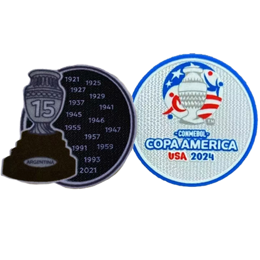 Argentina Copa America 2024 and 15 Conmebol Cup Badge Set