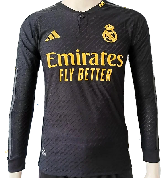 Real Madrid 2023/2024 Third Kit Long Sleeve - Player Version