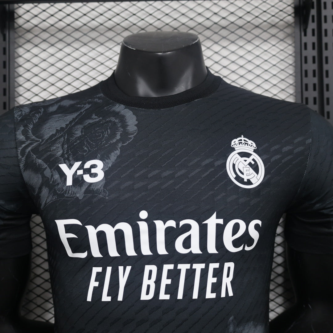 Real Madrid x Y-3 2023/2024 Fourth Black Rose Kit - Player Version