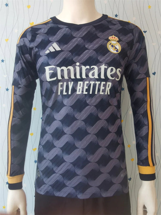 Real Madrid 2023/2024 Away Kit Long Sleeve - Player Version