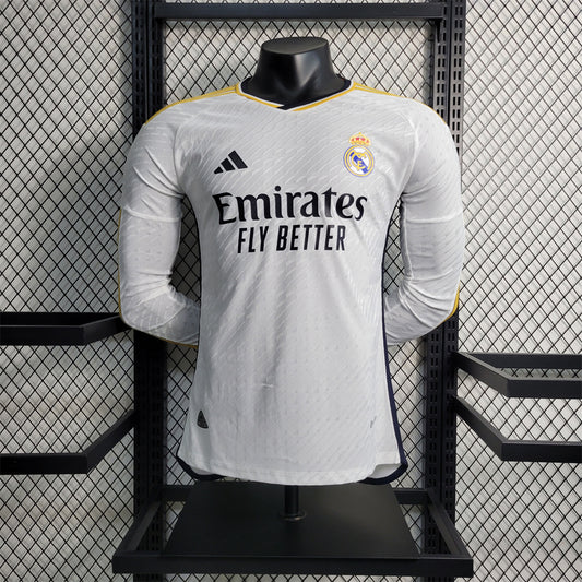 Real Madrid 2023/2024 Home Kit Long Sleeve - Player Version
