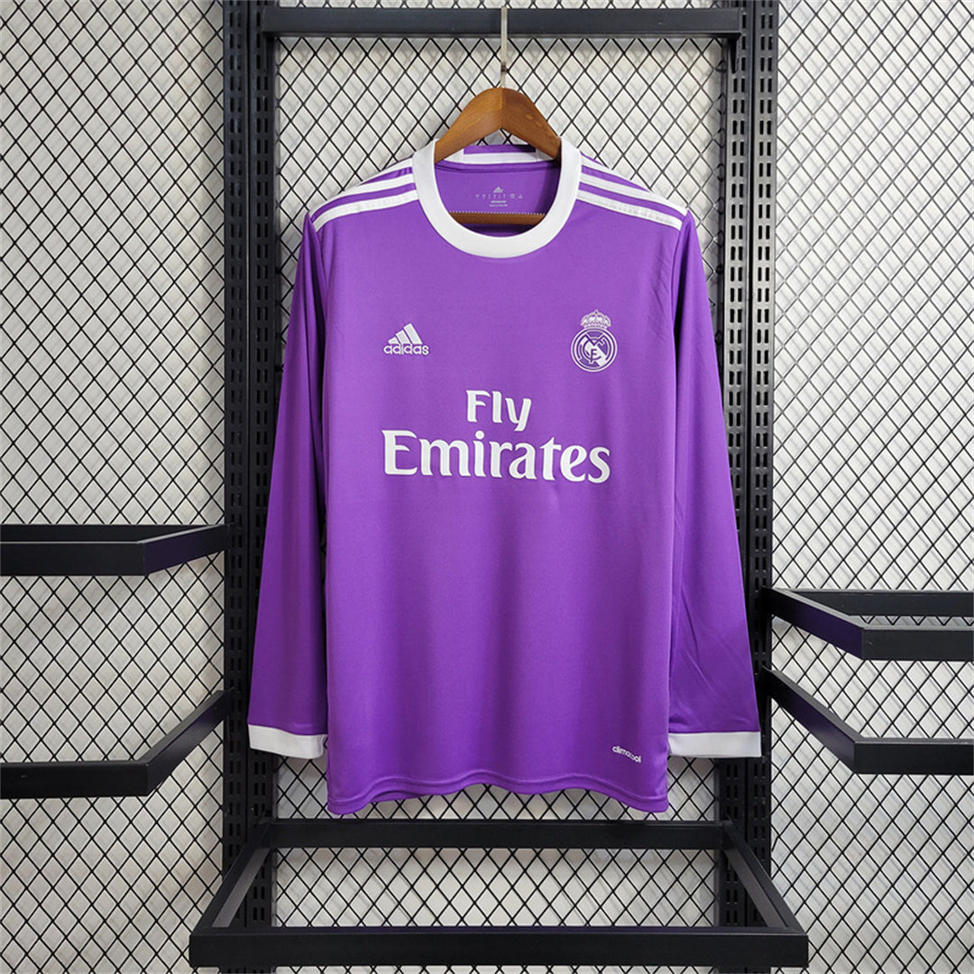 Real Madrid 2016/2017 Away Kit Long Sleeve